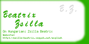 beatrix zsilla business card